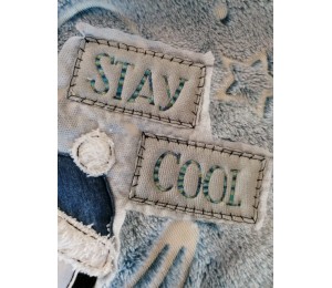 Stickdatei - Winterfreunde Doodle Appli Pinguin